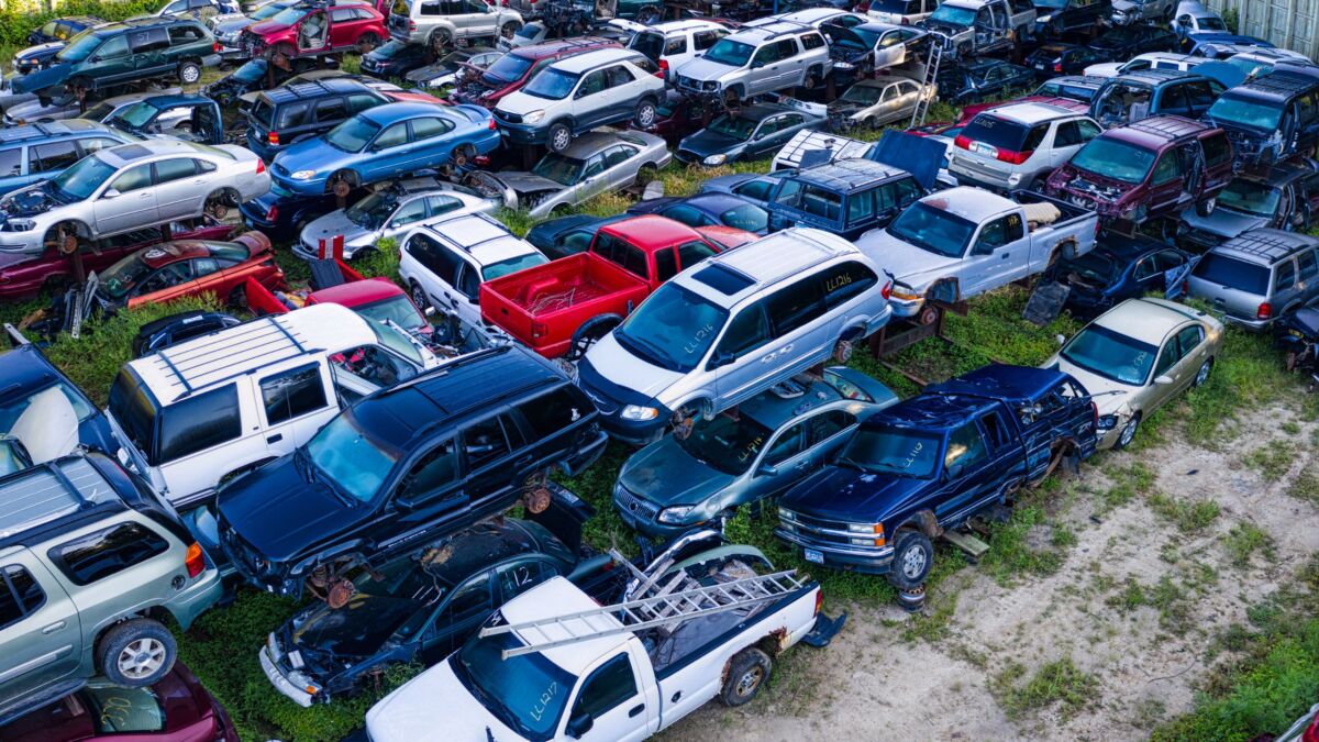 car salvage yard